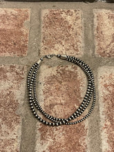 Mult Strand Machine Made Sterling Silver Necklace