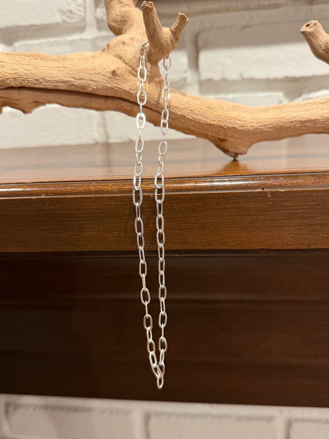 Sterling Silver Paper Clip Chain