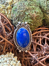 Vibrant Lapis Adjustable Ring – Handmade Sterling Silver by Jameson Garcia