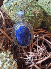 Lapis Pendant – Handmade Sterling Silver by J Frank