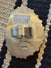 Red Coral & Turquoise Cluster Statement Ring – Handmade Sterling Silver by Darrin Livingston