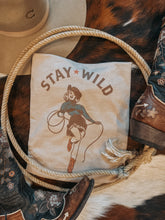 Pinup Cowgirl Stay Wild Western Tee