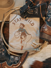 Pinup Cowgirl Stay Wild Western Tee