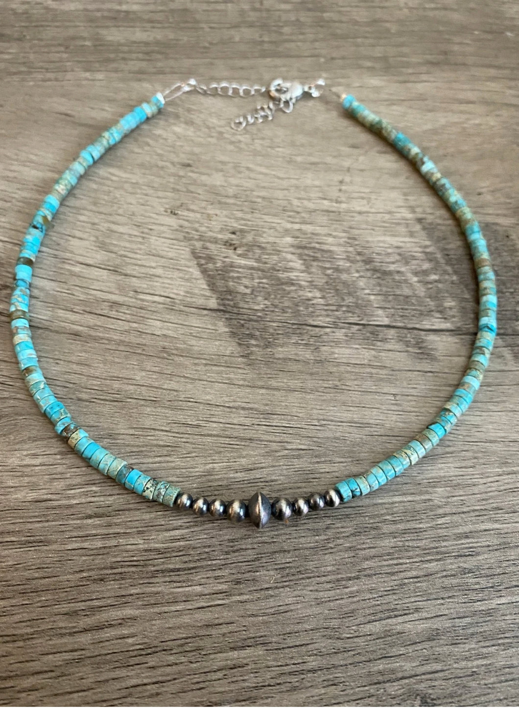Authentic Navajo Pearls & Turquoise Choker